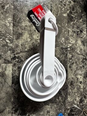 Cookin' Essentials White Measuring Cups and Measuring Spoon - Set